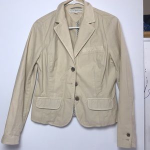 Tan Blazer. Authentic Tommy Hilfiger.